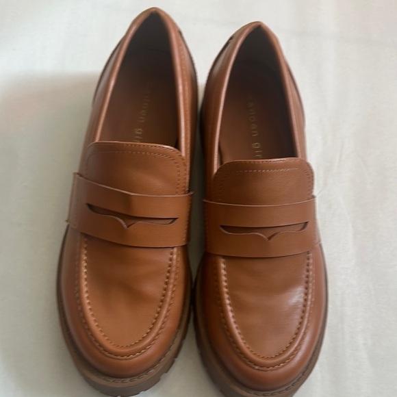 Madden Girl Brown Loafers Slip-On Style - Picture 1 of 5